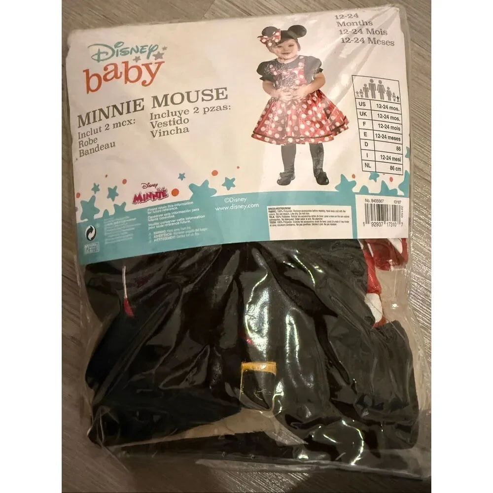 Infant Minnie Mouse Comfy Costume size 12-24 months